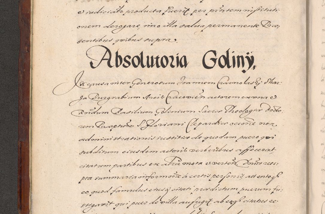 Zdjęcie nr 16 dla obiektu archiwalnego: Acta actorum causarum sententiarum tam diffinitiuarum quam interloquutorisrum decretorum obligationum quietationum procuratorum constitutionum etc. etc. coram Reverendo Domino Paulo Dembski Dei et Apostolice Sedis Gratia Episcopalo Dicensis Suffraganeo Canonico Vicario in Spiritualibus et Officiali Generali Cracoviensis ad Annum Domini Millesimum Sexcentesimum Undecimum cuius indictio octava pontificatus Sanctissimi Domini Nostri Domini Pauli Divina Providentia Papae Vti foeliciter continuantur