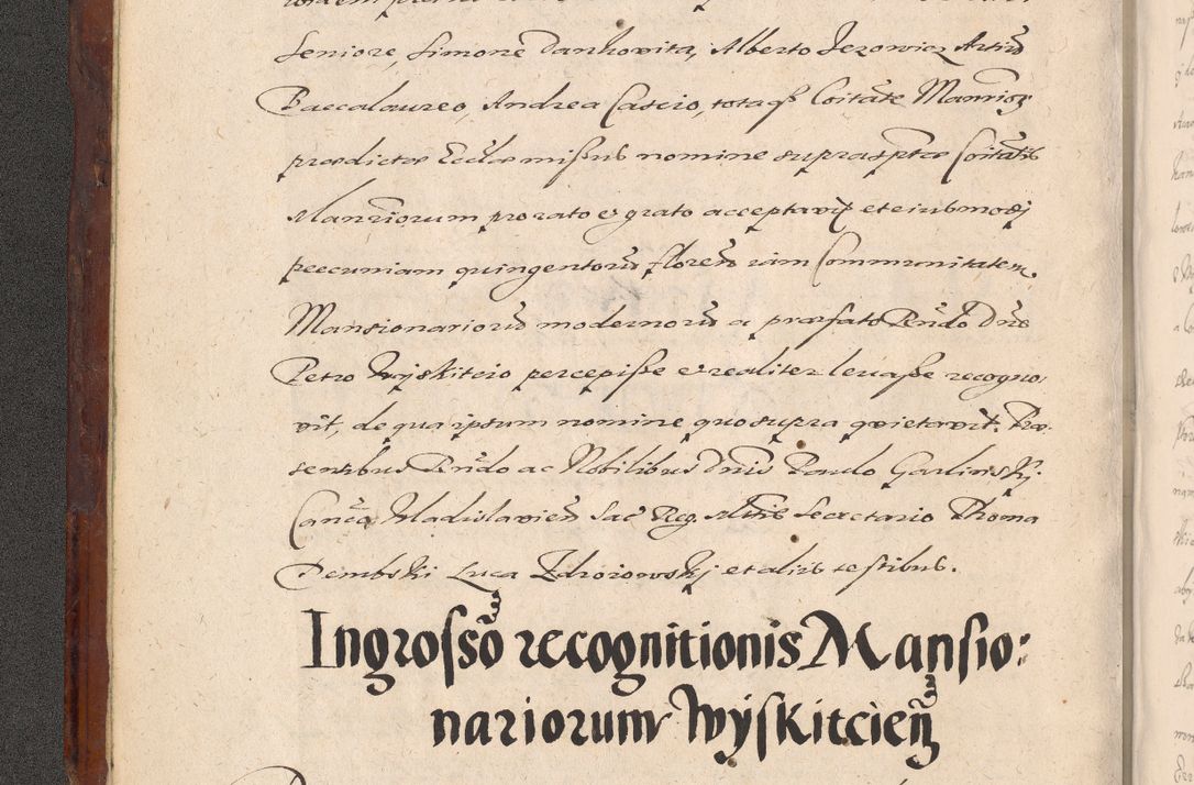 Zdjęcie nr 10 dla obiektu archiwalnego: Acta actorum causarum sententiarum tam diffinitiuarum quam interloquutorisrum decretorum obligationum quietationum procuratorum constitutionum etc. etc. coram Reverendo Domino Paulo Dembski Dei et Apostolice Sedis Gratia Episcopalo Dicensis Suffraganeo Canonico Vicario in Spiritualibus et Officiali Generali Cracoviensis ad Annum Domini Millesimum Sexcentesimum Undecimum cuius indictio octava pontificatus Sanctissimi Domini Nostri Domini Pauli Divina Providentia Papae Vti foeliciter continuantur