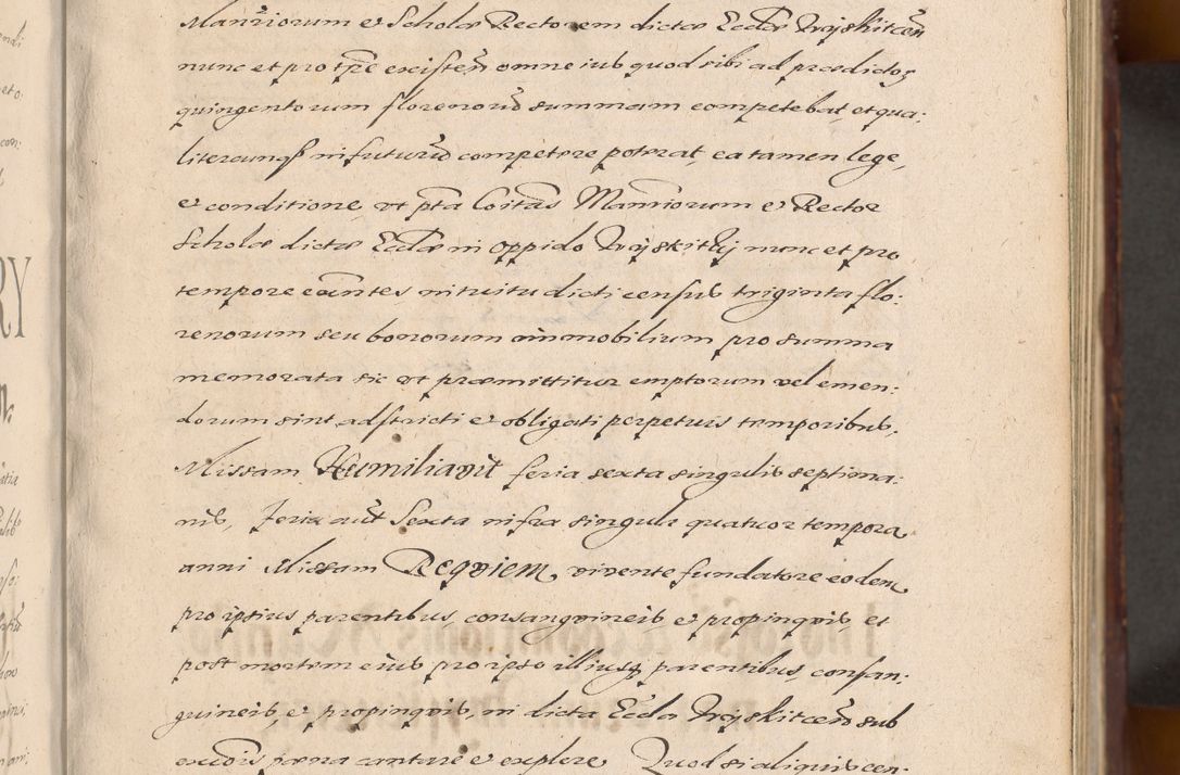 Zdjęcie nr 9 dla obiektu archiwalnego: Acta actorum causarum sententiarum tam diffinitiuarum quam interloquutorisrum decretorum obligationum quietationum procuratorum constitutionum etc. etc. coram Reverendo Domino Paulo Dembski Dei et Apostolice Sedis Gratia Episcopalo Dicensis Suffraganeo Canonico Vicario in Spiritualibus et Officiali Generali Cracoviensis ad Annum Domini Millesimum Sexcentesimum Undecimum cuius indictio octava pontificatus Sanctissimi Domini Nostri Domini Pauli Divina Providentia Papae Vti foeliciter continuantur