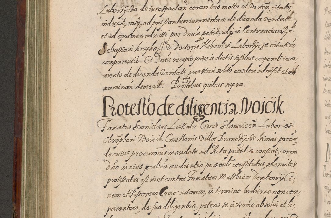 Zdjęcie nr 402 dla obiektu archiwalnego: Acta actorum causarum sententiarum tam diffinitiuarum quam interloquutorisrum decretorum obligationum quietationum procuratorum constitutionum etc. etc. coram Reverendo Domino Paulo Dembski Dei et Apostolice Sedis Gratia Episcopalo Dicensis Suffraganeo Canonico Vicario in Spiritualibus et Officiali Generali Cracoviensis ad Annum Domini Millesimum Sexcentesimum Undecimum cuius indictio octava pontificatus Sanctissimi Domini Nostri Domini Pauli Divina Providentia Papae Vti foeliciter continuantur
