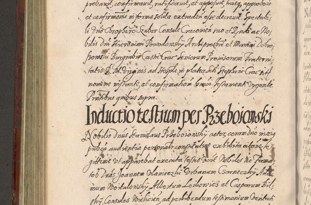 Zdjęcie nr 400 dla obiektu archiwalnego: Acta actorum causarum sententiarum tam diffinitiuarum quam interloquutorisrum decretorum obligationum quietationum procuratorum constitutionum etc. etc. coram Reverendo Domino Paulo Dembski Dei et Apostolice Sedis Gratia Episcopalo Dicensis Suffraganeo Canonico Vicario in Spiritualibus et Officiali Generali Cracoviensis ad Annum Domini Millesimum Sexcentesimum Undecimum cuius indictio octava pontificatus Sanctissimi Domini Nostri Domini Pauli Divina Providentia Papae Vti foeliciter continuantur