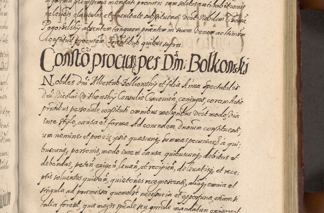 Zdjęcie nr 397 dla obiektu archiwalnego: Acta actorum causarum sententiarum tam diffinitiuarum quam interloquutorisrum decretorum obligationum quietationum procuratorum constitutionum etc. etc. coram Reverendo Domino Paulo Dembski Dei et Apostolice Sedis Gratia Episcopalo Dicensis Suffraganeo Canonico Vicario in Spiritualibus et Officiali Generali Cracoviensis ad Annum Domini Millesimum Sexcentesimum Undecimum cuius indictio octava pontificatus Sanctissimi Domini Nostri Domini Pauli Divina Providentia Papae Vti foeliciter continuantur