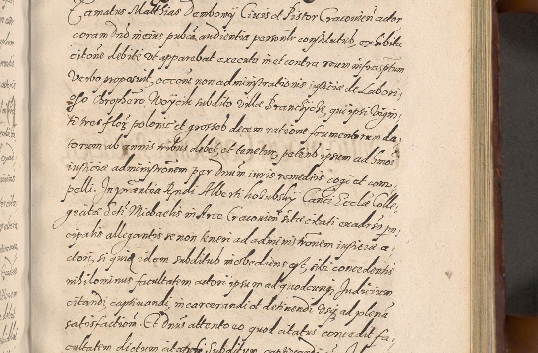 Zdjęcie nr 393 dla obiektu archiwalnego: Acta actorum causarum sententiarum tam diffinitiuarum quam interloquutorisrum decretorum obligationum quietationum procuratorum constitutionum etc. etc. coram Reverendo Domino Paulo Dembski Dei et Apostolice Sedis Gratia Episcopalo Dicensis Suffraganeo Canonico Vicario in Spiritualibus et Officiali Generali Cracoviensis ad Annum Domini Millesimum Sexcentesimum Undecimum cuius indictio octava pontificatus Sanctissimi Domini Nostri Domini Pauli Divina Providentia Papae Vti foeliciter continuantur