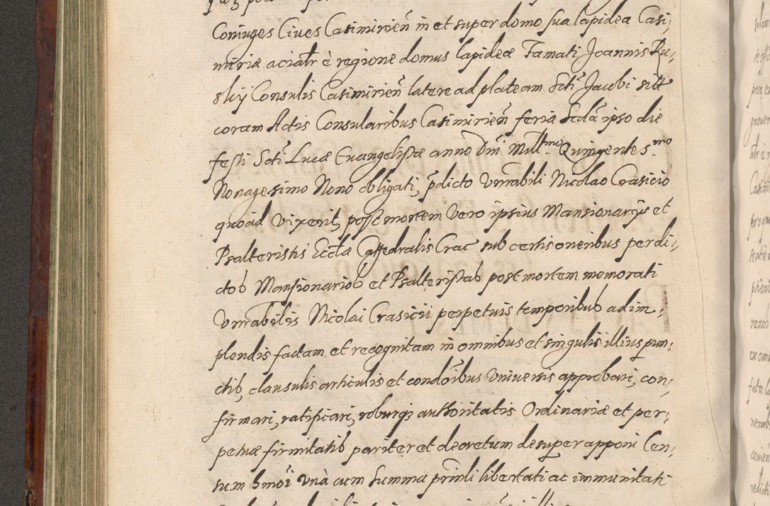 Zdjęcie nr 376 dla obiektu archiwalnego: Acta actorum causarum sententiarum tam diffinitiuarum quam interloquutorisrum decretorum obligationum quietationum procuratorum constitutionum etc. etc. coram Reverendo Domino Paulo Dembski Dei et Apostolice Sedis Gratia Episcopalo Dicensis Suffraganeo Canonico Vicario in Spiritualibus et Officiali Generali Cracoviensis ad Annum Domini Millesimum Sexcentesimum Undecimum cuius indictio octava pontificatus Sanctissimi Domini Nostri Domini Pauli Divina Providentia Papae Vti foeliciter continuantur