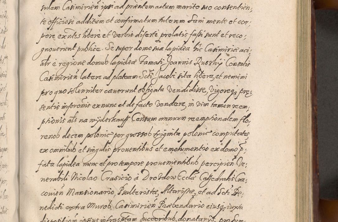 Zdjęcie nr 377 dla obiektu archiwalnego: Acta actorum causarum sententiarum tam diffinitiuarum quam interloquutorisrum decretorum obligationum quietationum procuratorum constitutionum etc. etc. coram Reverendo Domino Paulo Dembski Dei et Apostolice Sedis Gratia Episcopalo Dicensis Suffraganeo Canonico Vicario in Spiritualibus et Officiali Generali Cracoviensis ad Annum Domini Millesimum Sexcentesimum Undecimum cuius indictio octava pontificatus Sanctissimi Domini Nostri Domini Pauli Divina Providentia Papae Vti foeliciter continuantur
