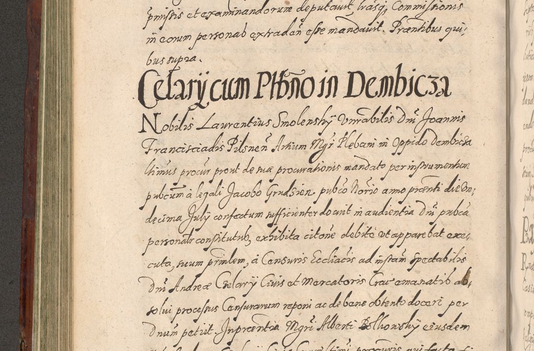 Zdjęcie nr 362 dla obiektu archiwalnego: Acta actorum causarum sententiarum tam diffinitiuarum quam interloquutorisrum decretorum obligationum quietationum procuratorum constitutionum etc. etc. coram Reverendo Domino Paulo Dembski Dei et Apostolice Sedis Gratia Episcopalo Dicensis Suffraganeo Canonico Vicario in Spiritualibus et Officiali Generali Cracoviensis ad Annum Domini Millesimum Sexcentesimum Undecimum cuius indictio octava pontificatus Sanctissimi Domini Nostri Domini Pauli Divina Providentia Papae Vti foeliciter continuantur