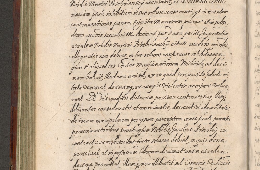 Zdjęcie nr 360 dla obiektu archiwalnego: Acta actorum causarum sententiarum tam diffinitiuarum quam interloquutorisrum decretorum obligationum quietationum procuratorum constitutionum etc. etc. coram Reverendo Domino Paulo Dembski Dei et Apostolice Sedis Gratia Episcopalo Dicensis Suffraganeo Canonico Vicario in Spiritualibus et Officiali Generali Cracoviensis ad Annum Domini Millesimum Sexcentesimum Undecimum cuius indictio octava pontificatus Sanctissimi Domini Nostri Domini Pauli Divina Providentia Papae Vti foeliciter continuantur