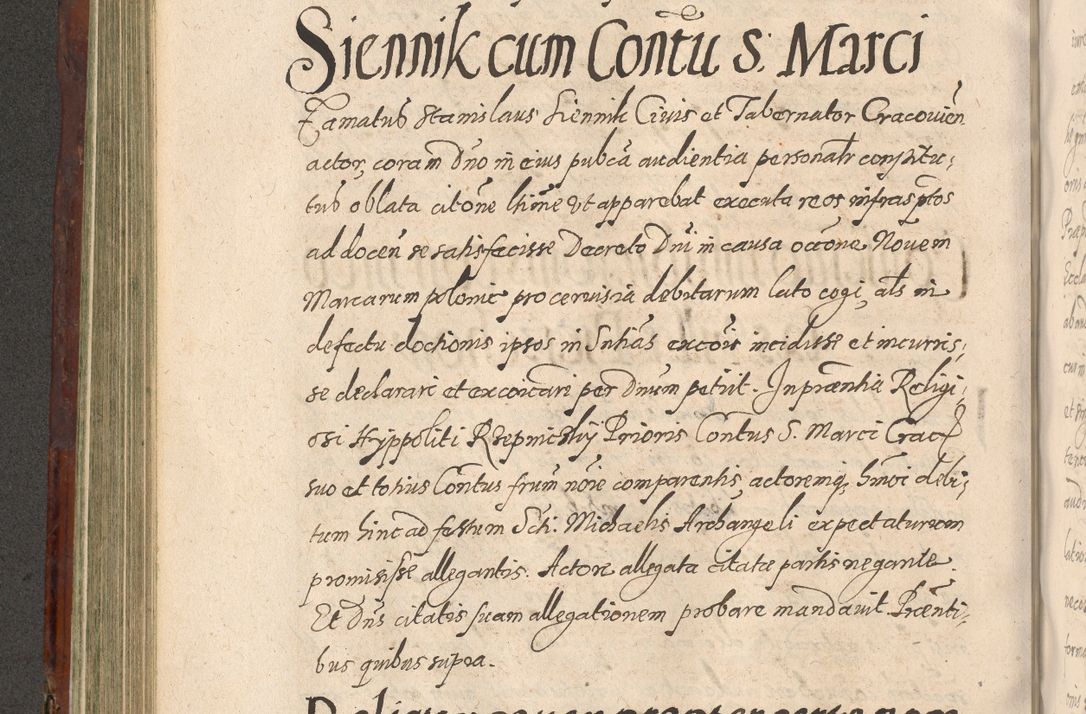 Zdjęcie nr 354 dla obiektu archiwalnego: Acta actorum causarum sententiarum tam diffinitiuarum quam interloquutorisrum decretorum obligationum quietationum procuratorum constitutionum etc. etc. coram Reverendo Domino Paulo Dembski Dei et Apostolice Sedis Gratia Episcopalo Dicensis Suffraganeo Canonico Vicario in Spiritualibus et Officiali Generali Cracoviensis ad Annum Domini Millesimum Sexcentesimum Undecimum cuius indictio octava pontificatus Sanctissimi Domini Nostri Domini Pauli Divina Providentia Papae Vti foeliciter continuantur