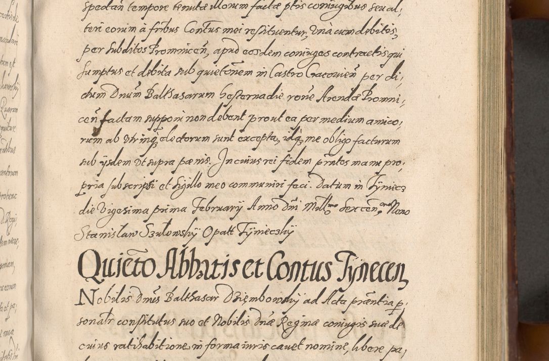 Zdjęcie nr 339 dla obiektu archiwalnego: Acta actorum causarum sententiarum tam diffinitiuarum quam interloquutorisrum decretorum obligationum quietationum procuratorum constitutionum etc. etc. coram Reverendo Domino Paulo Dembski Dei et Apostolice Sedis Gratia Episcopalo Dicensis Suffraganeo Canonico Vicario in Spiritualibus et Officiali Generali Cracoviensis ad Annum Domini Millesimum Sexcentesimum Undecimum cuius indictio octava pontificatus Sanctissimi Domini Nostri Domini Pauli Divina Providentia Papae Vti foeliciter continuantur