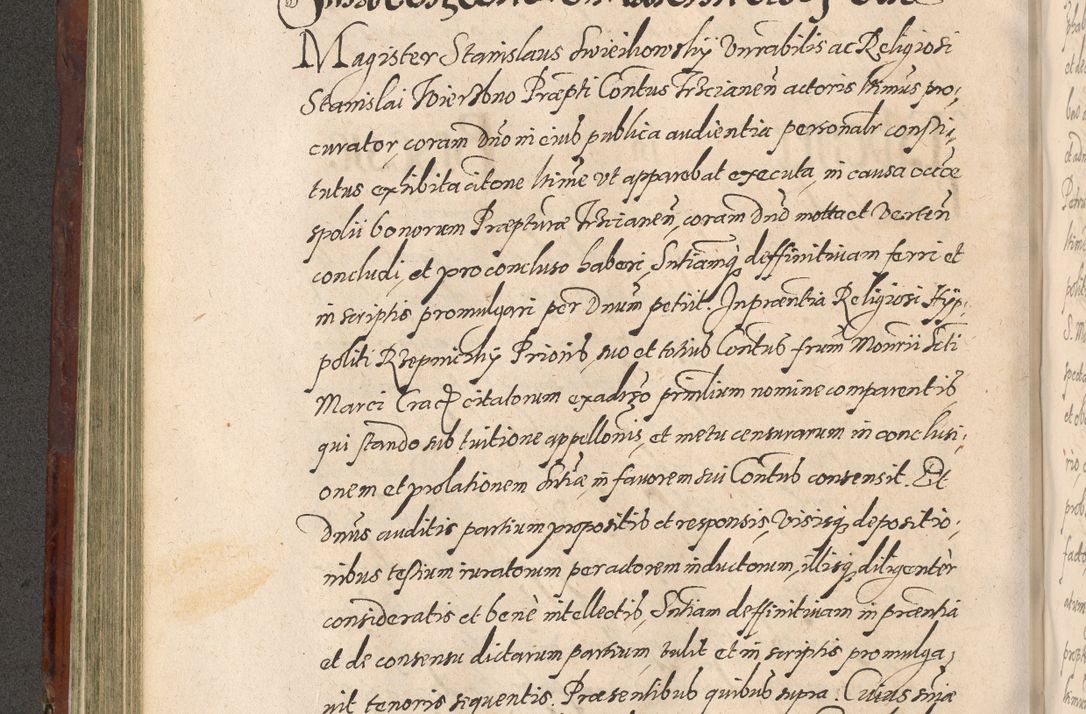 Zdjęcie nr 314 dla obiektu archiwalnego: Acta actorum causarum sententiarum tam diffinitiuarum quam interloquutorisrum decretorum obligationum quietationum procuratorum constitutionum etc. etc. coram Reverendo Domino Paulo Dembski Dei et Apostolice Sedis Gratia Episcopalo Dicensis Suffraganeo Canonico Vicario in Spiritualibus et Officiali Generali Cracoviensis ad Annum Domini Millesimum Sexcentesimum Undecimum cuius indictio octava pontificatus Sanctissimi Domini Nostri Domini Pauli Divina Providentia Papae Vti foeliciter continuantur