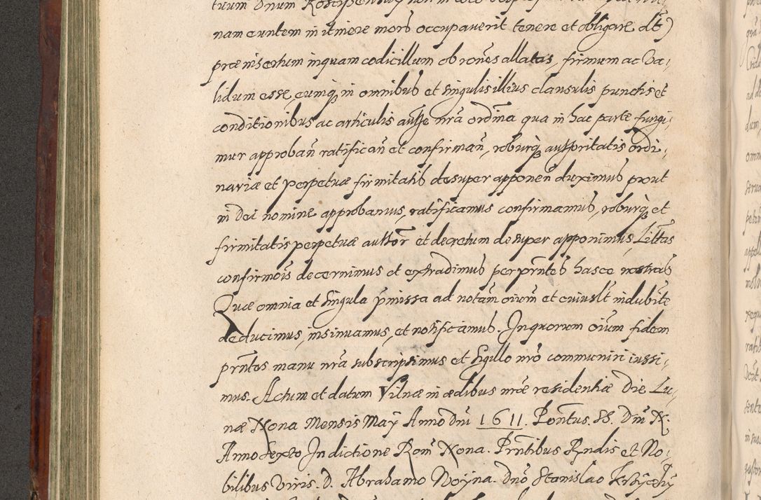 Zdjęcie nr 310 dla obiektu archiwalnego: Acta actorum causarum sententiarum tam diffinitiuarum quam interloquutorisrum decretorum obligationum quietationum procuratorum constitutionum etc. etc. coram Reverendo Domino Paulo Dembski Dei et Apostolice Sedis Gratia Episcopalo Dicensis Suffraganeo Canonico Vicario in Spiritualibus et Officiali Generali Cracoviensis ad Annum Domini Millesimum Sexcentesimum Undecimum cuius indictio octava pontificatus Sanctissimi Domini Nostri Domini Pauli Divina Providentia Papae Vti foeliciter continuantur