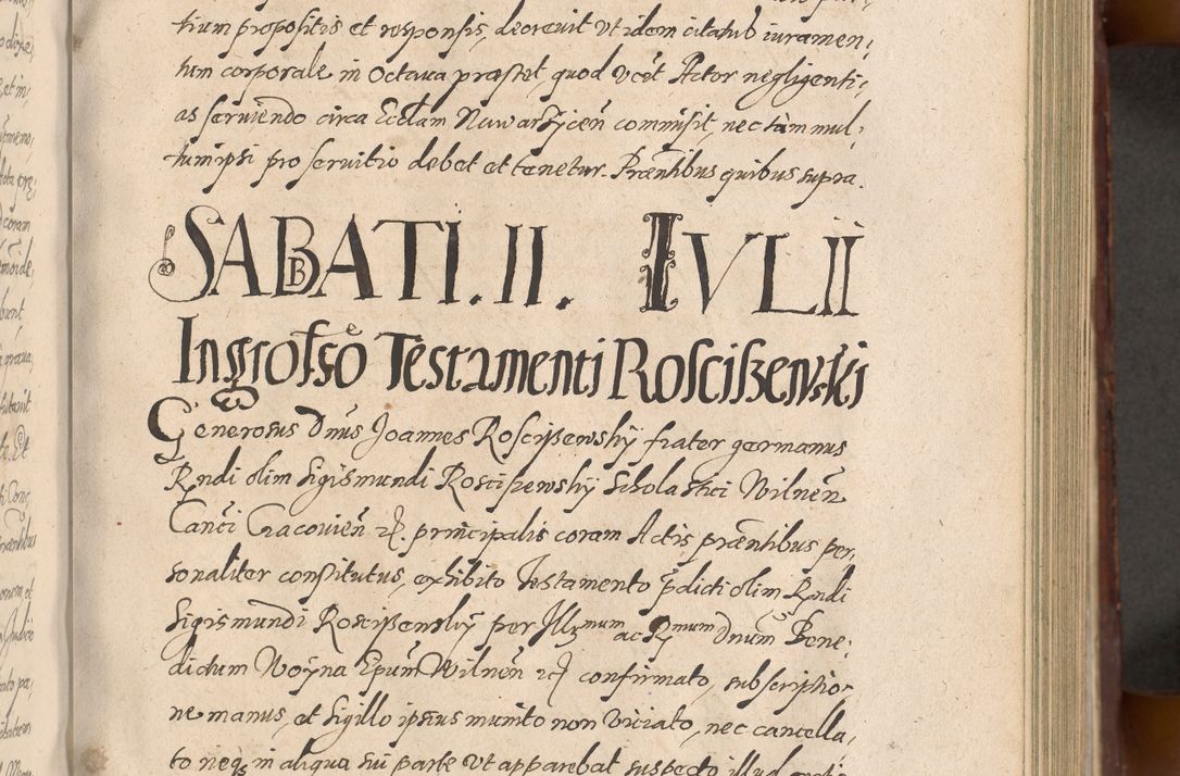 Zdjęcie nr 301 dla obiektu archiwalnego: Acta actorum causarum sententiarum tam diffinitiuarum quam interloquutorisrum decretorum obligationum quietationum procuratorum constitutionum etc. etc. coram Reverendo Domino Paulo Dembski Dei et Apostolice Sedis Gratia Episcopalo Dicensis Suffraganeo Canonico Vicario in Spiritualibus et Officiali Generali Cracoviensis ad Annum Domini Millesimum Sexcentesimum Undecimum cuius indictio octava pontificatus Sanctissimi Domini Nostri Domini Pauli Divina Providentia Papae Vti foeliciter continuantur