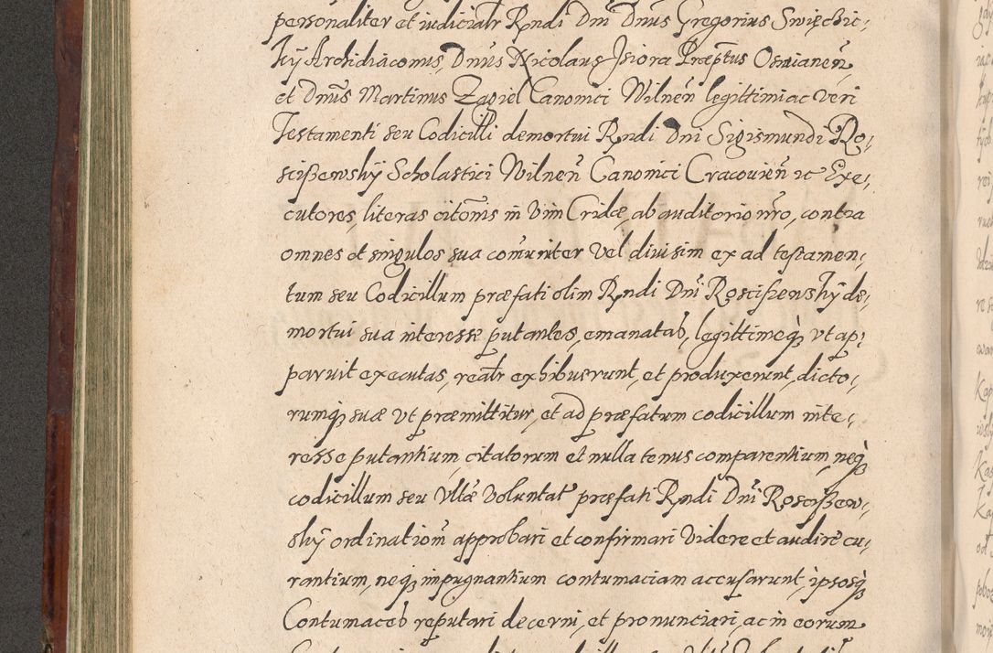 Zdjęcie nr 302 dla obiektu archiwalnego: Acta actorum causarum sententiarum tam diffinitiuarum quam interloquutorisrum decretorum obligationum quietationum procuratorum constitutionum etc. etc. coram Reverendo Domino Paulo Dembski Dei et Apostolice Sedis Gratia Episcopalo Dicensis Suffraganeo Canonico Vicario in Spiritualibus et Officiali Generali Cracoviensis ad Annum Domini Millesimum Sexcentesimum Undecimum cuius indictio octava pontificatus Sanctissimi Domini Nostri Domini Pauli Divina Providentia Papae Vti foeliciter continuantur