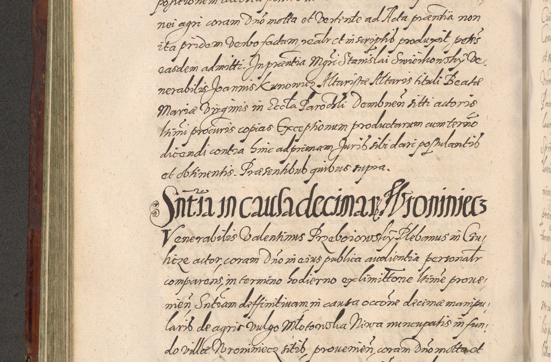 Zdjęcie nr 296 dla obiektu archiwalnego: Acta actorum causarum sententiarum tam diffinitiuarum quam interloquutorisrum decretorum obligationum quietationum procuratorum constitutionum etc. etc. coram Reverendo Domino Paulo Dembski Dei et Apostolice Sedis Gratia Episcopalo Dicensis Suffraganeo Canonico Vicario in Spiritualibus et Officiali Generali Cracoviensis ad Annum Domini Millesimum Sexcentesimum Undecimum cuius indictio octava pontificatus Sanctissimi Domini Nostri Domini Pauli Divina Providentia Papae Vti foeliciter continuantur