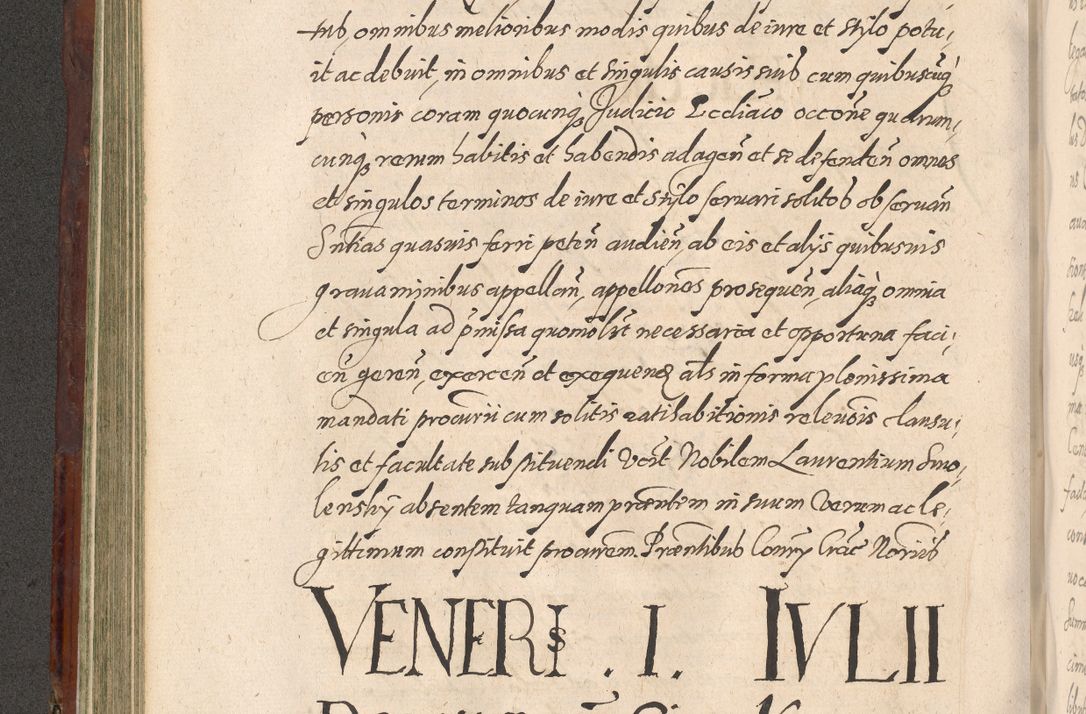 Zdjęcie nr 294 dla obiektu archiwalnego: Acta actorum causarum sententiarum tam diffinitiuarum quam interloquutorisrum decretorum obligationum quietationum procuratorum constitutionum etc. etc. coram Reverendo Domino Paulo Dembski Dei et Apostolice Sedis Gratia Episcopalo Dicensis Suffraganeo Canonico Vicario in Spiritualibus et Officiali Generali Cracoviensis ad Annum Domini Millesimum Sexcentesimum Undecimum cuius indictio octava pontificatus Sanctissimi Domini Nostri Domini Pauli Divina Providentia Papae Vti foeliciter continuantur