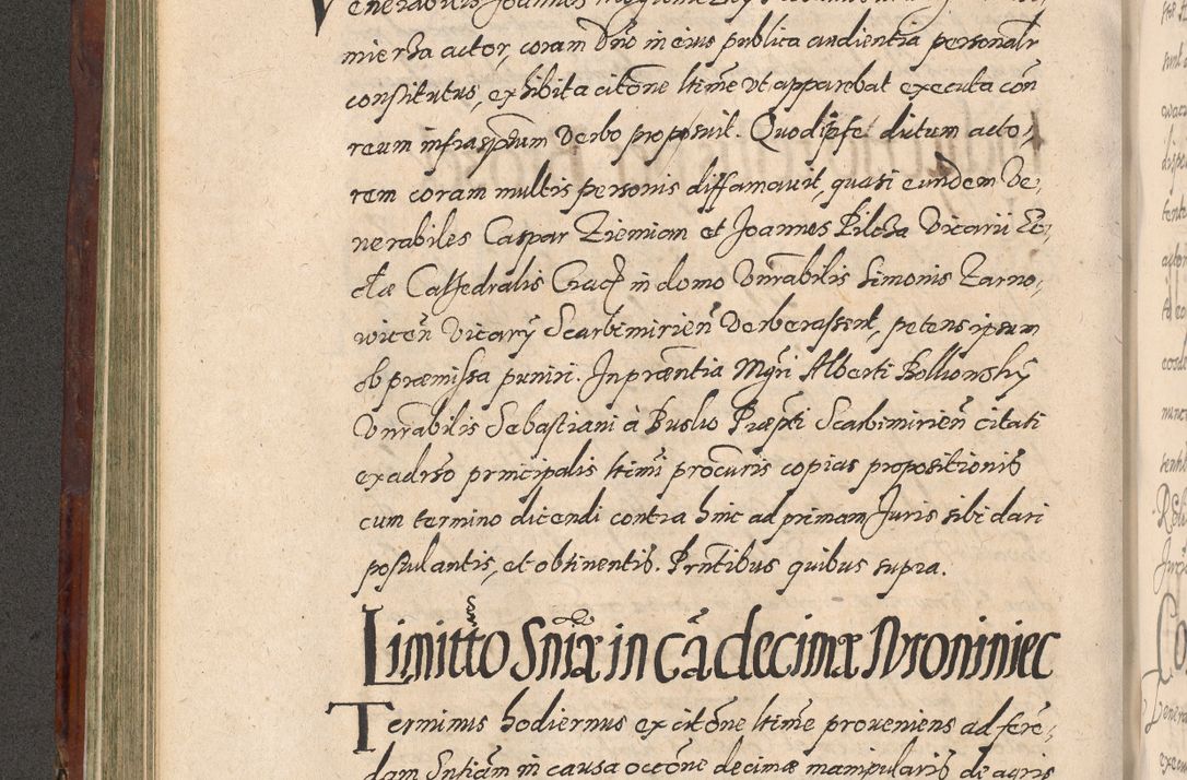 Zdjęcie nr 286 dla obiektu archiwalnego: Acta actorum causarum sententiarum tam diffinitiuarum quam interloquutorisrum decretorum obligationum quietationum procuratorum constitutionum etc. etc. coram Reverendo Domino Paulo Dembski Dei et Apostolice Sedis Gratia Episcopalo Dicensis Suffraganeo Canonico Vicario in Spiritualibus et Officiali Generali Cracoviensis ad Annum Domini Millesimum Sexcentesimum Undecimum cuius indictio octava pontificatus Sanctissimi Domini Nostri Domini Pauli Divina Providentia Papae Vti foeliciter continuantur
