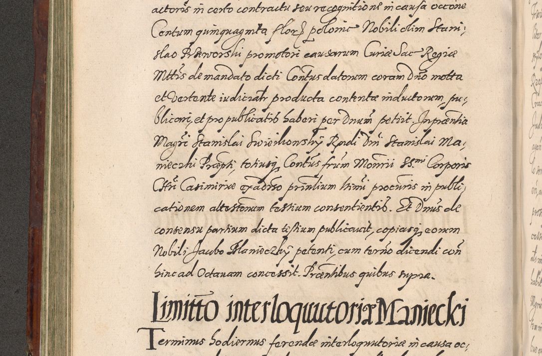 Zdjęcie nr 280 dla obiektu archiwalnego: Acta actorum causarum sententiarum tam diffinitiuarum quam interloquutorisrum decretorum obligationum quietationum procuratorum constitutionum etc. etc. coram Reverendo Domino Paulo Dembski Dei et Apostolice Sedis Gratia Episcopalo Dicensis Suffraganeo Canonico Vicario in Spiritualibus et Officiali Generali Cracoviensis ad Annum Domini Millesimum Sexcentesimum Undecimum cuius indictio octava pontificatus Sanctissimi Domini Nostri Domini Pauli Divina Providentia Papae Vti foeliciter continuantur
