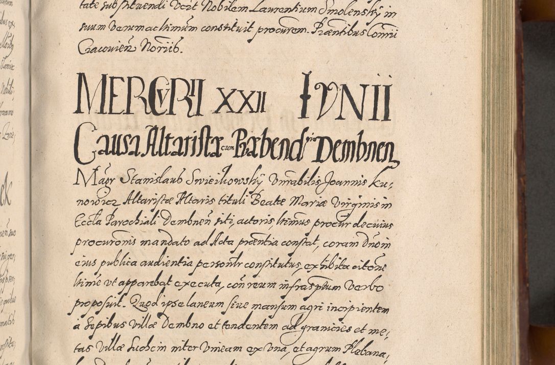 Zdjęcie nr 283 dla obiektu archiwalnego: Acta actorum causarum sententiarum tam diffinitiuarum quam interloquutorisrum decretorum obligationum quietationum procuratorum constitutionum etc. etc. coram Reverendo Domino Paulo Dembski Dei et Apostolice Sedis Gratia Episcopalo Dicensis Suffraganeo Canonico Vicario in Spiritualibus et Officiali Generali Cracoviensis ad Annum Domini Millesimum Sexcentesimum Undecimum cuius indictio octava pontificatus Sanctissimi Domini Nostri Domini Pauli Divina Providentia Papae Vti foeliciter continuantur