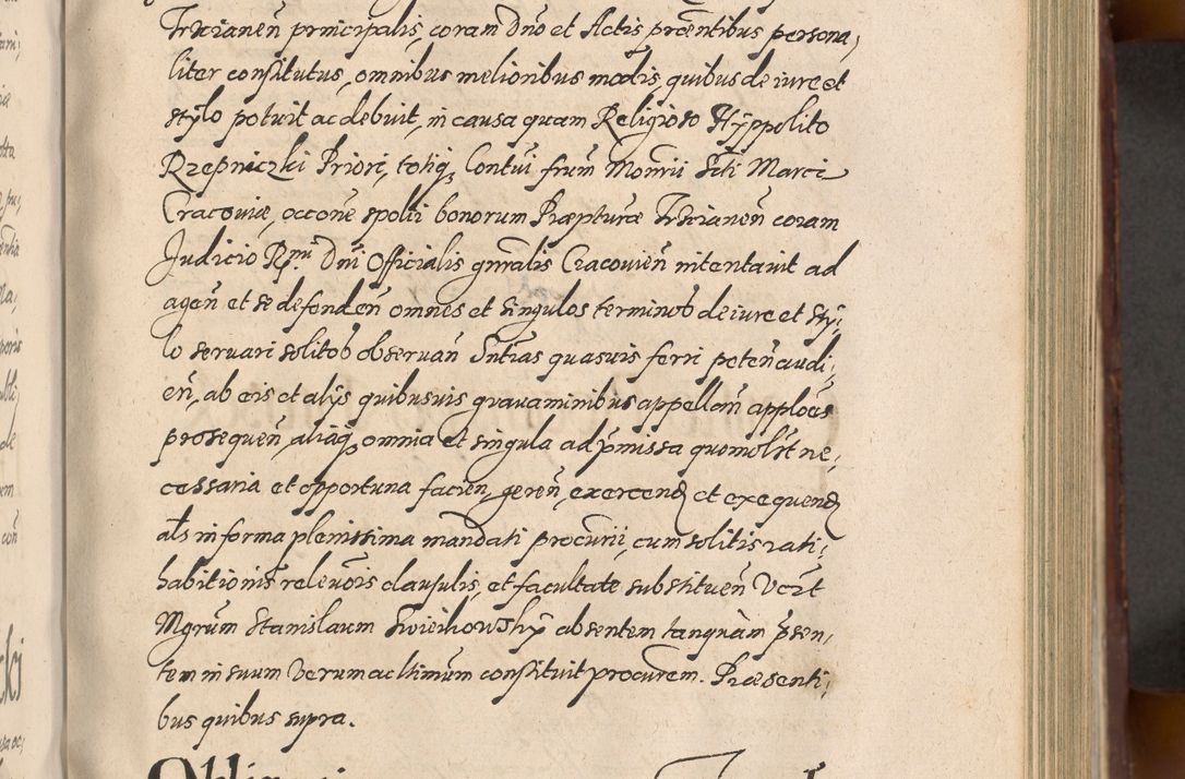 Zdjęcie nr 281 dla obiektu archiwalnego: Acta actorum causarum sententiarum tam diffinitiuarum quam interloquutorisrum decretorum obligationum quietationum procuratorum constitutionum etc. etc. coram Reverendo Domino Paulo Dembski Dei et Apostolice Sedis Gratia Episcopalo Dicensis Suffraganeo Canonico Vicario in Spiritualibus et Officiali Generali Cracoviensis ad Annum Domini Millesimum Sexcentesimum Undecimum cuius indictio octava pontificatus Sanctissimi Domini Nostri Domini Pauli Divina Providentia Papae Vti foeliciter continuantur