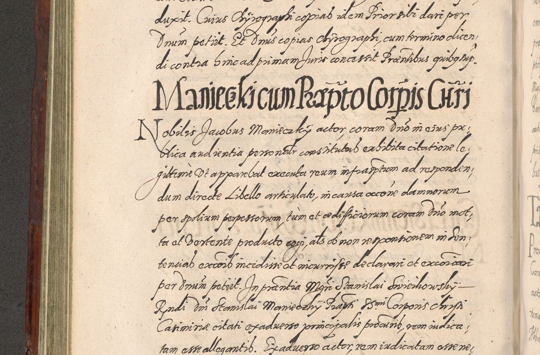 Zdjęcie nr 272 dla obiektu archiwalnego: Acta actorum causarum sententiarum tam diffinitiuarum quam interloquutorisrum decretorum obligationum quietationum procuratorum constitutionum etc. etc. coram Reverendo Domino Paulo Dembski Dei et Apostolice Sedis Gratia Episcopalo Dicensis Suffraganeo Canonico Vicario in Spiritualibus et Officiali Generali Cracoviensis ad Annum Domini Millesimum Sexcentesimum Undecimum cuius indictio octava pontificatus Sanctissimi Domini Nostri Domini Pauli Divina Providentia Papae Vti foeliciter continuantur