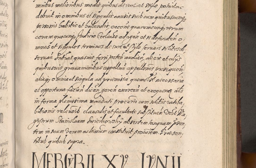 Zdjęcie nr 269 dla obiektu archiwalnego: Acta actorum causarum sententiarum tam diffinitiuarum quam interloquutorisrum decretorum obligationum quietationum procuratorum constitutionum etc. etc. coram Reverendo Domino Paulo Dembski Dei et Apostolice Sedis Gratia Episcopalo Dicensis Suffraganeo Canonico Vicario in Spiritualibus et Officiali Generali Cracoviensis ad Annum Domini Millesimum Sexcentesimum Undecimum cuius indictio octava pontificatus Sanctissimi Domini Nostri Domini Pauli Divina Providentia Papae Vti foeliciter continuantur