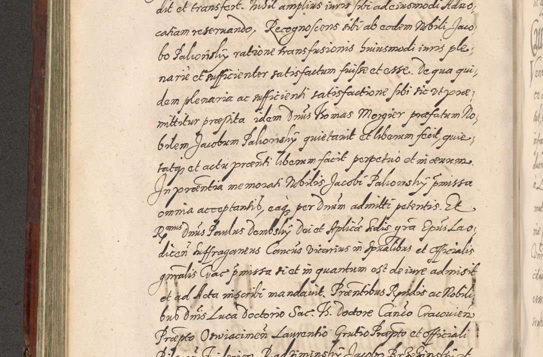 Zdjęcie nr 262 dla obiektu archiwalnego: Acta actorum causarum sententiarum tam diffinitiuarum quam interloquutorisrum decretorum obligationum quietationum procuratorum constitutionum etc. etc. coram Reverendo Domino Paulo Dembski Dei et Apostolice Sedis Gratia Episcopalo Dicensis Suffraganeo Canonico Vicario in Spiritualibus et Officiali Generali Cracoviensis ad Annum Domini Millesimum Sexcentesimum Undecimum cuius indictio octava pontificatus Sanctissimi Domini Nostri Domini Pauli Divina Providentia Papae Vti foeliciter continuantur