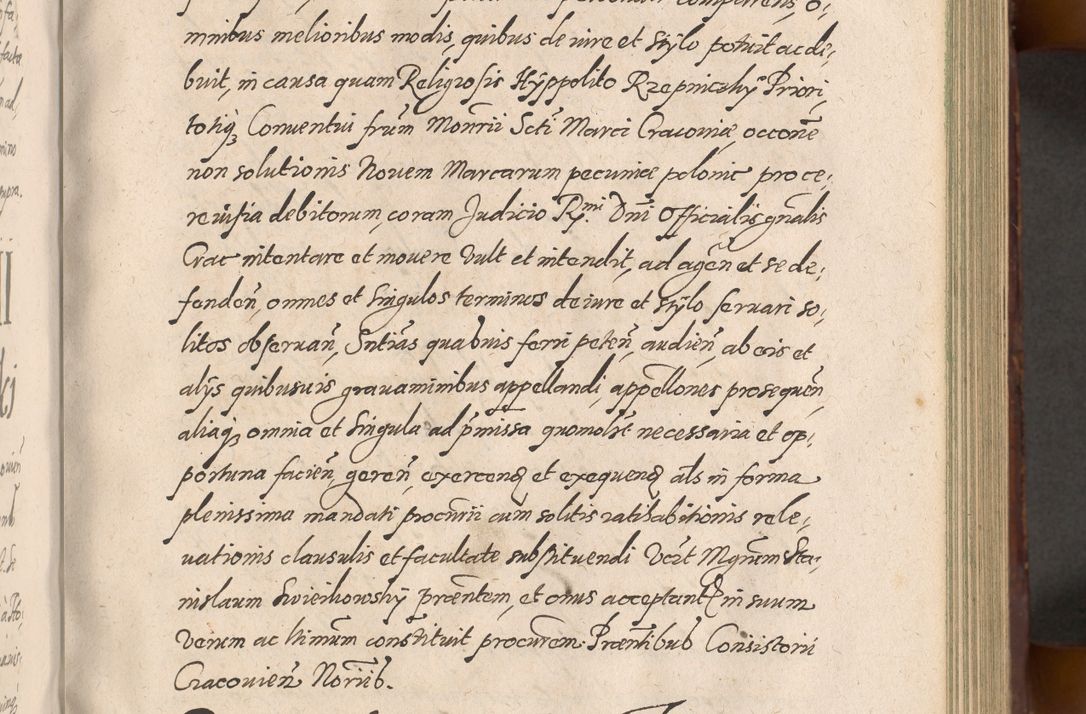 Zdjęcie nr 255 dla obiektu archiwalnego: Acta actorum causarum sententiarum tam diffinitiuarum quam interloquutorisrum decretorum obligationum quietationum procuratorum constitutionum etc. etc. coram Reverendo Domino Paulo Dembski Dei et Apostolice Sedis Gratia Episcopalo Dicensis Suffraganeo Canonico Vicario in Spiritualibus et Officiali Generali Cracoviensis ad Annum Domini Millesimum Sexcentesimum Undecimum cuius indictio octava pontificatus Sanctissimi Domini Nostri Domini Pauli Divina Providentia Papae Vti foeliciter continuantur