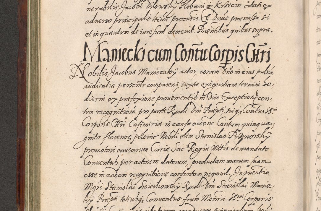 Zdjęcie nr 246 dla obiektu archiwalnego: Acta actorum causarum sententiarum tam diffinitiuarum quam interloquutorisrum decretorum obligationum quietationum procuratorum constitutionum etc. etc. coram Reverendo Domino Paulo Dembski Dei et Apostolice Sedis Gratia Episcopalo Dicensis Suffraganeo Canonico Vicario in Spiritualibus et Officiali Generali Cracoviensis ad Annum Domini Millesimum Sexcentesimum Undecimum cuius indictio octava pontificatus Sanctissimi Domini Nostri Domini Pauli Divina Providentia Papae Vti foeliciter continuantur