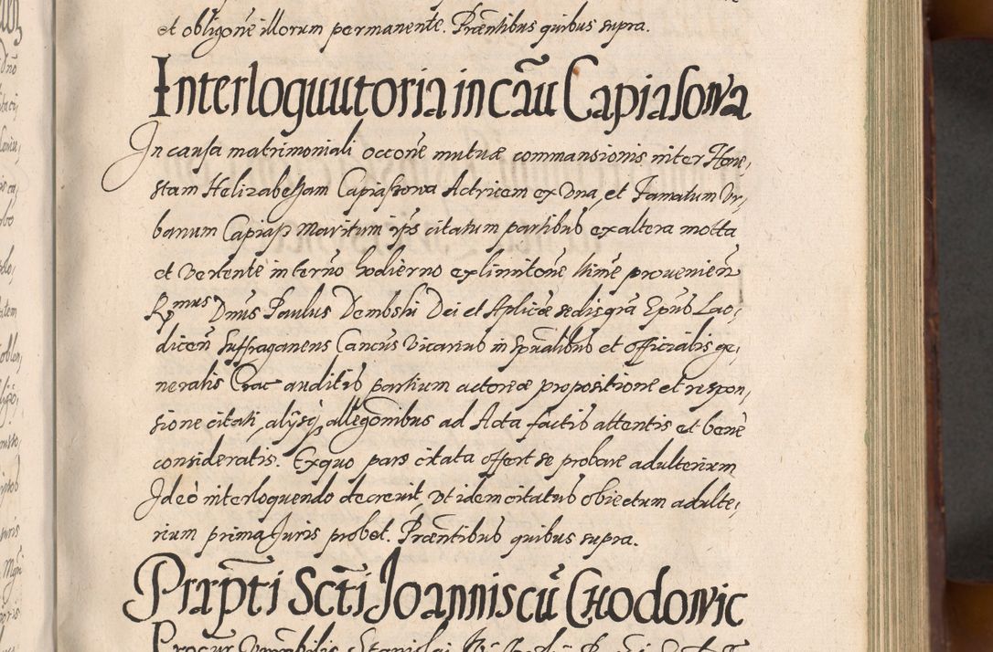 Zdjęcie nr 237 dla obiektu archiwalnego: Acta actorum causarum sententiarum tam diffinitiuarum quam interloquutorisrum decretorum obligationum quietationum procuratorum constitutionum etc. etc. coram Reverendo Domino Paulo Dembski Dei et Apostolice Sedis Gratia Episcopalo Dicensis Suffraganeo Canonico Vicario in Spiritualibus et Officiali Generali Cracoviensis ad Annum Domini Millesimum Sexcentesimum Undecimum cuius indictio octava pontificatus Sanctissimi Domini Nostri Domini Pauli Divina Providentia Papae Vti foeliciter continuantur