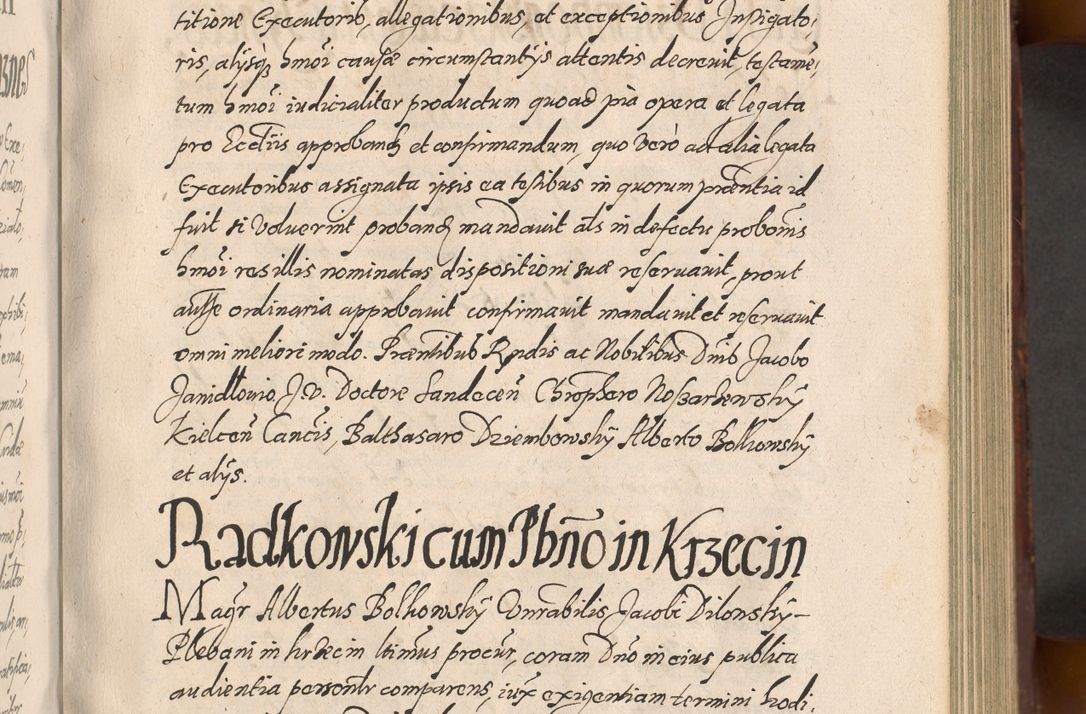 Zdjęcie nr 235 dla obiektu archiwalnego: Acta actorum causarum sententiarum tam diffinitiuarum quam interloquutorisrum decretorum obligationum quietationum procuratorum constitutionum etc. etc. coram Reverendo Domino Paulo Dembski Dei et Apostolice Sedis Gratia Episcopalo Dicensis Suffraganeo Canonico Vicario in Spiritualibus et Officiali Generali Cracoviensis ad Annum Domini Millesimum Sexcentesimum Undecimum cuius indictio octava pontificatus Sanctissimi Domini Nostri Domini Pauli Divina Providentia Papae Vti foeliciter continuantur