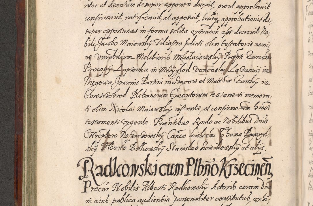 Zdjęcie nr 230 dla obiektu archiwalnego: Acta actorum causarum sententiarum tam diffinitiuarum quam interloquutorisrum decretorum obligationum quietationum procuratorum constitutionum etc. etc. coram Reverendo Domino Paulo Dembski Dei et Apostolice Sedis Gratia Episcopalo Dicensis Suffraganeo Canonico Vicario in Spiritualibus et Officiali Generali Cracoviensis ad Annum Domini Millesimum Sexcentesimum Undecimum cuius indictio octava pontificatus Sanctissimi Domini Nostri Domini Pauli Divina Providentia Papae Vti foeliciter continuantur