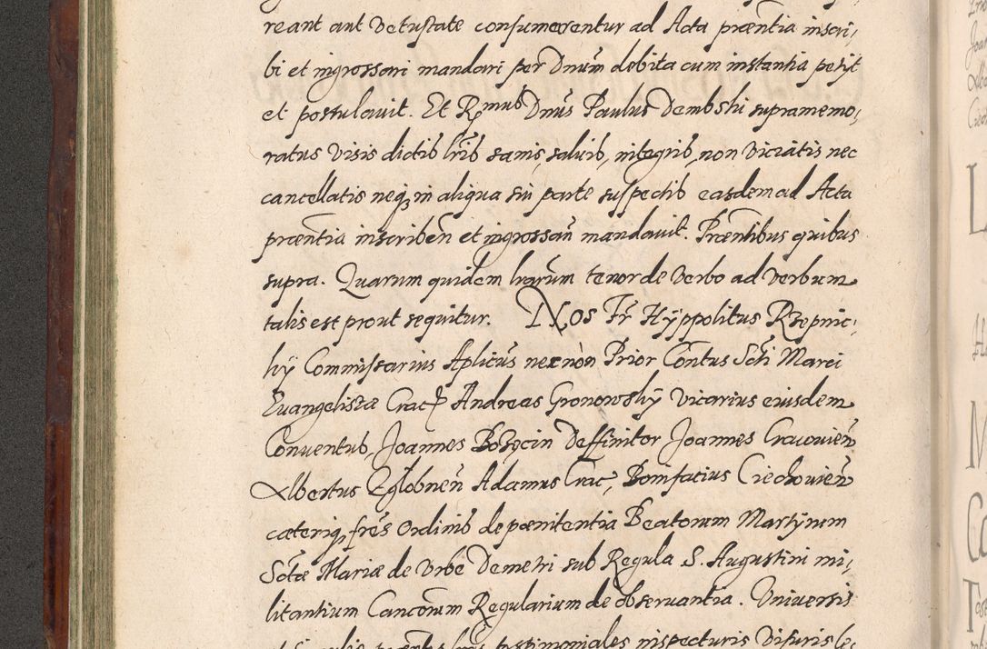 Zdjęcie nr 228 dla obiektu archiwalnego: Acta actorum causarum sententiarum tam diffinitiuarum quam interloquutorisrum decretorum obligationum quietationum procuratorum constitutionum etc. etc. coram Reverendo Domino Paulo Dembski Dei et Apostolice Sedis Gratia Episcopalo Dicensis Suffraganeo Canonico Vicario in Spiritualibus et Officiali Generali Cracoviensis ad Annum Domini Millesimum Sexcentesimum Undecimum cuius indictio octava pontificatus Sanctissimi Domini Nostri Domini Pauli Divina Providentia Papae Vti foeliciter continuantur