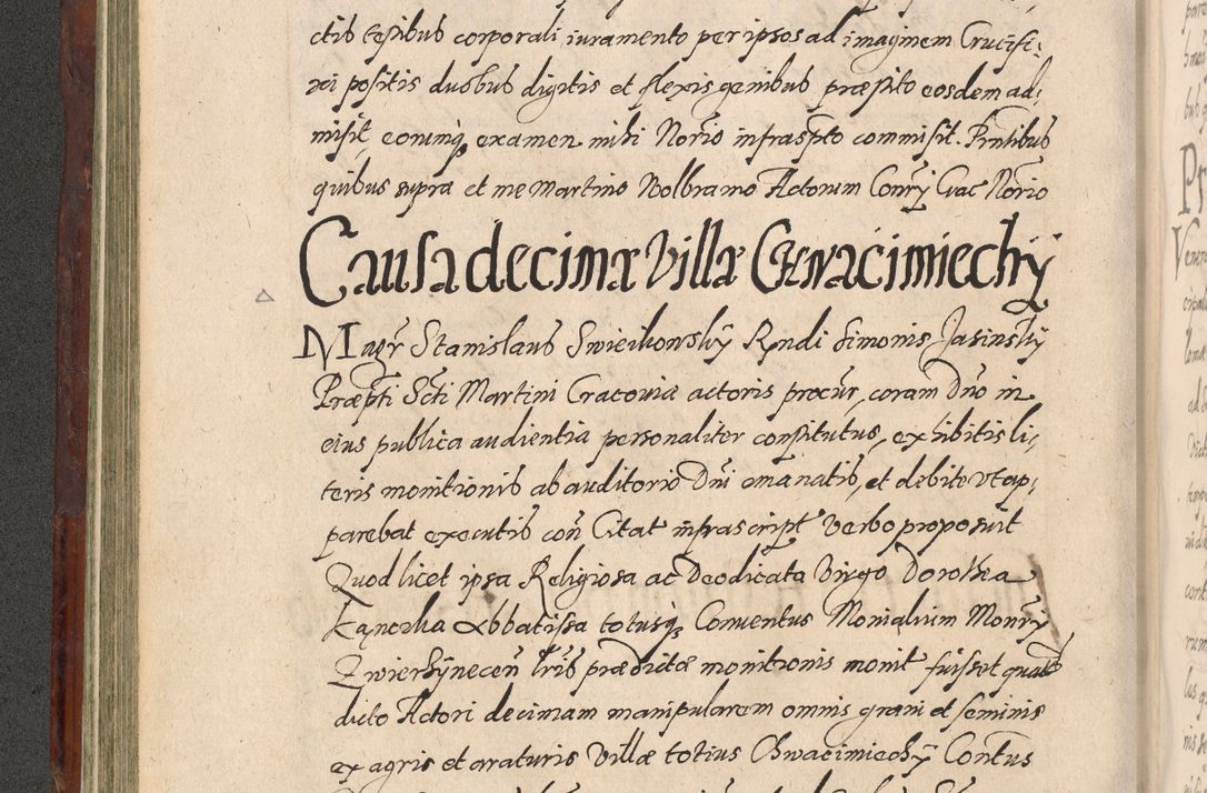 Zdjęcie nr 222 dla obiektu archiwalnego: Acta actorum causarum sententiarum tam diffinitiuarum quam interloquutorisrum decretorum obligationum quietationum procuratorum constitutionum etc. etc. coram Reverendo Domino Paulo Dembski Dei et Apostolice Sedis Gratia Episcopalo Dicensis Suffraganeo Canonico Vicario in Spiritualibus et Officiali Generali Cracoviensis ad Annum Domini Millesimum Sexcentesimum Undecimum cuius indictio octava pontificatus Sanctissimi Domini Nostri Domini Pauli Divina Providentia Papae Vti foeliciter continuantur