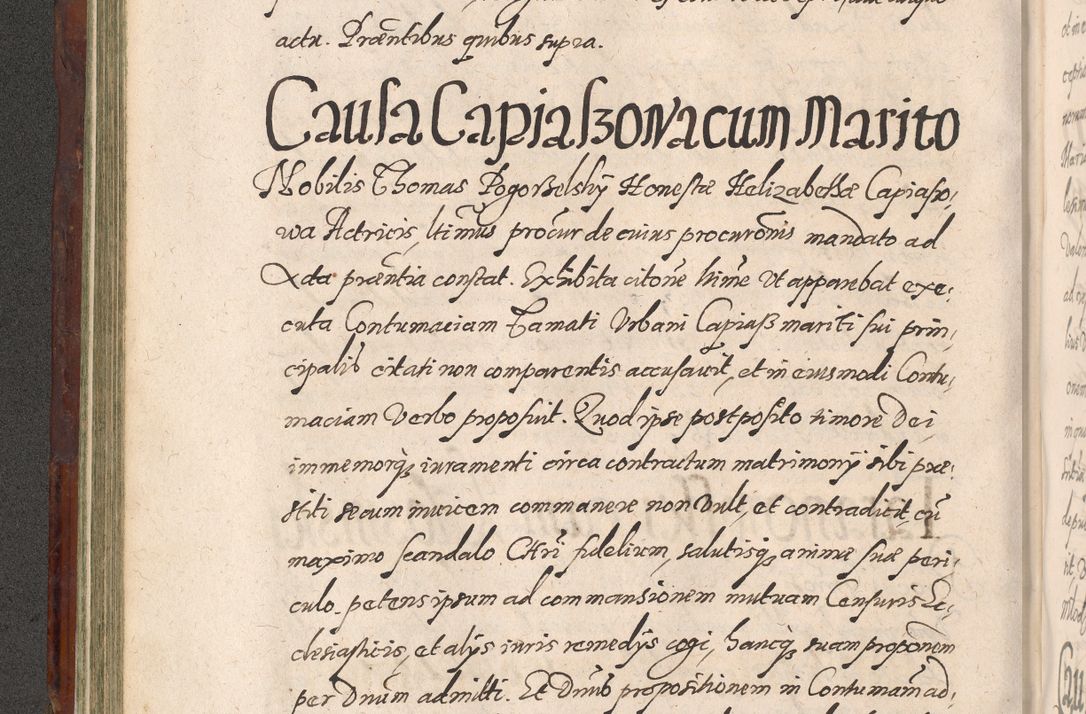 Zdjęcie nr 216 dla obiektu archiwalnego: Acta actorum causarum sententiarum tam diffinitiuarum quam interloquutorisrum decretorum obligationum quietationum procuratorum constitutionum etc. etc. coram Reverendo Domino Paulo Dembski Dei et Apostolice Sedis Gratia Episcopalo Dicensis Suffraganeo Canonico Vicario in Spiritualibus et Officiali Generali Cracoviensis ad Annum Domini Millesimum Sexcentesimum Undecimum cuius indictio octava pontificatus Sanctissimi Domini Nostri Domini Pauli Divina Providentia Papae Vti foeliciter continuantur