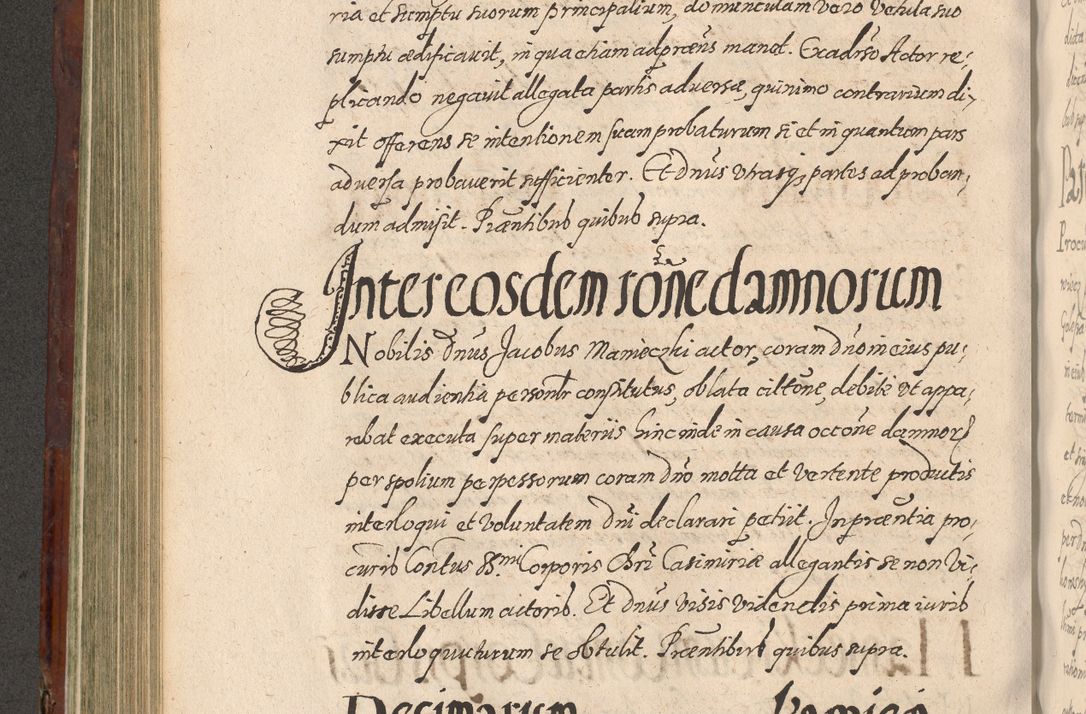 Zdjęcie nr 406 dla obiektu archiwalnego: Acta actorum causarum sententiarum tam diffinitiuarum quam interloquutorisrum decretorum obligationum quietationum procuratorum constitutionum etc. etc. coram Reverendo Domino Paulo Dembski Dei et Apostolice Sedis Gratia Episcopalo Dicensis Suffraganeo Canonico Vicario in Spiritualibus et Officiali Generali Cracoviensis ad Annum Domini Millesimum Sexcentesimum Undecimum cuius indictio octava pontificatus Sanctissimi Domini Nostri Domini Pauli Divina Providentia Papae Vti foeliciter continuantur
