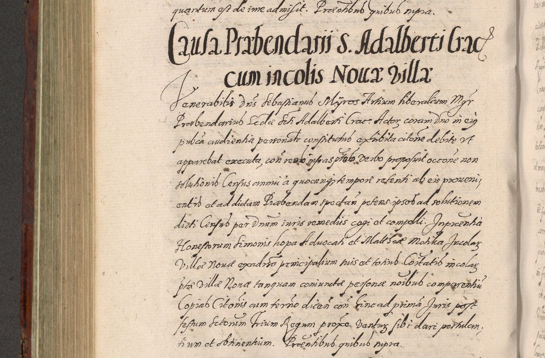 Zdjęcie nr 590 dla obiektu archiwalnego: Acta actorum causarum sententiarum tam diffinitiuarum quam interloquutorisrum decretorum obligationum quietationum procuratorum constitutionum etc. etc. coram Reverendo Domino Paulo Dembski Dei et Apostolice Sedis Gratia Episcopalo Dicensis Suffraganeo Canonico Vicario in Spiritualibus et Officiali Generali Cracoviensis ad Annum Domini Millesimum Sexcentesimum Undecimum cuius indictio octava pontificatus Sanctissimi Domini Nostri Domini Pauli Divina Providentia Papae Vti foeliciter continuantur