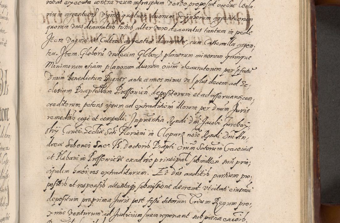 Zdjęcie nr 589 dla obiektu archiwalnego: Acta actorum causarum sententiarum tam diffinitiuarum quam interloquutorisrum decretorum obligationum quietationum procuratorum constitutionum etc. etc. coram Reverendo Domino Paulo Dembski Dei et Apostolice Sedis Gratia Episcopalo Dicensis Suffraganeo Canonico Vicario in Spiritualibus et Officiali Generali Cracoviensis ad Annum Domini Millesimum Sexcentesimum Undecimum cuius indictio octava pontificatus Sanctissimi Domini Nostri Domini Pauli Divina Providentia Papae Vti foeliciter continuantur