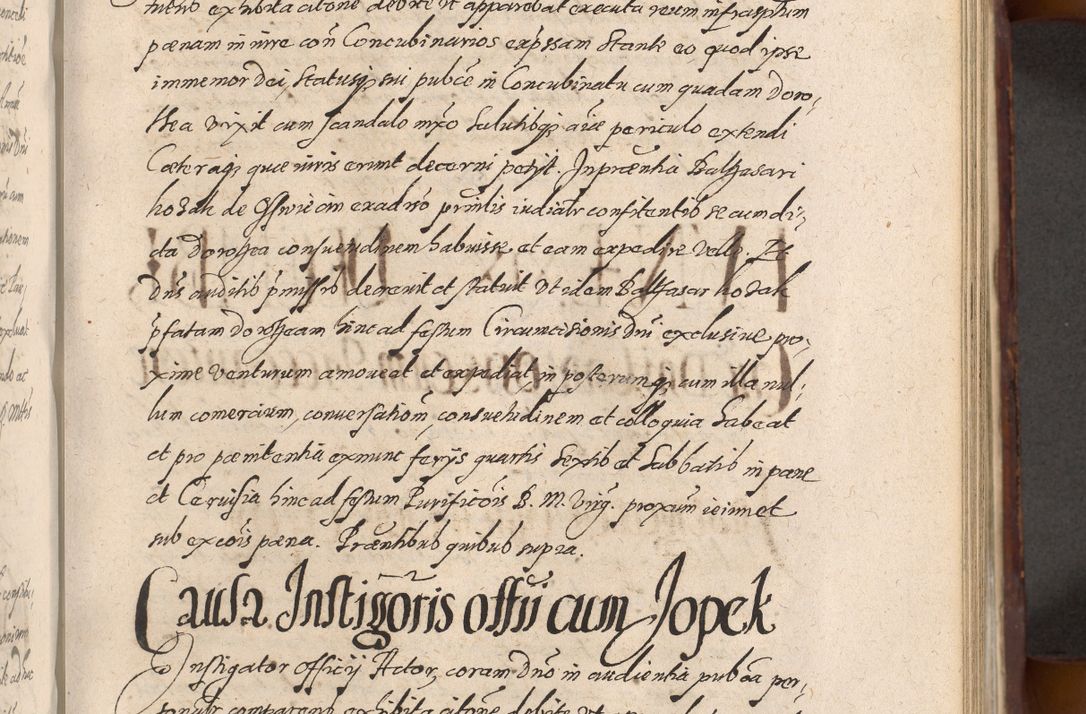 Zdjęcie nr 587 dla obiektu archiwalnego: Acta actorum causarum sententiarum tam diffinitiuarum quam interloquutorisrum decretorum obligationum quietationum procuratorum constitutionum etc. etc. coram Reverendo Domino Paulo Dembski Dei et Apostolice Sedis Gratia Episcopalo Dicensis Suffraganeo Canonico Vicario in Spiritualibus et Officiali Generali Cracoviensis ad Annum Domini Millesimum Sexcentesimum Undecimum cuius indictio octava pontificatus Sanctissimi Domini Nostri Domini Pauli Divina Providentia Papae Vti foeliciter continuantur