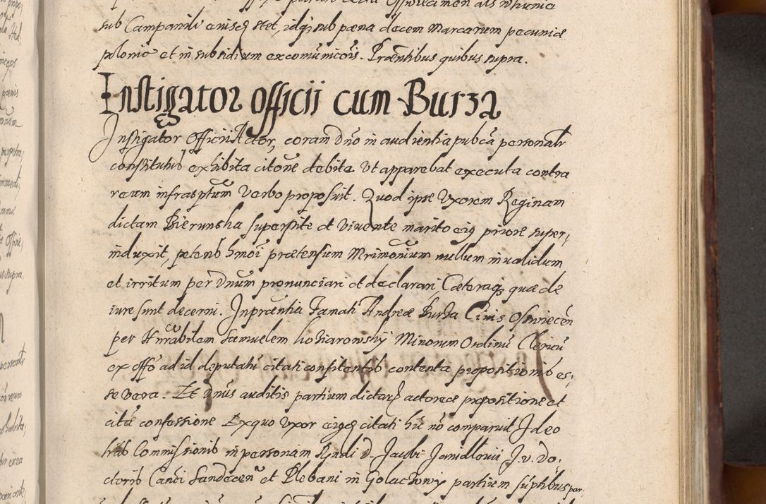 Zdjęcie nr 585 dla obiektu archiwalnego: Acta actorum causarum sententiarum tam diffinitiuarum quam interloquutorisrum decretorum obligationum quietationum procuratorum constitutionum etc. etc. coram Reverendo Domino Paulo Dembski Dei et Apostolice Sedis Gratia Episcopalo Dicensis Suffraganeo Canonico Vicario in Spiritualibus et Officiali Generali Cracoviensis ad Annum Domini Millesimum Sexcentesimum Undecimum cuius indictio octava pontificatus Sanctissimi Domini Nostri Domini Pauli Divina Providentia Papae Vti foeliciter continuantur