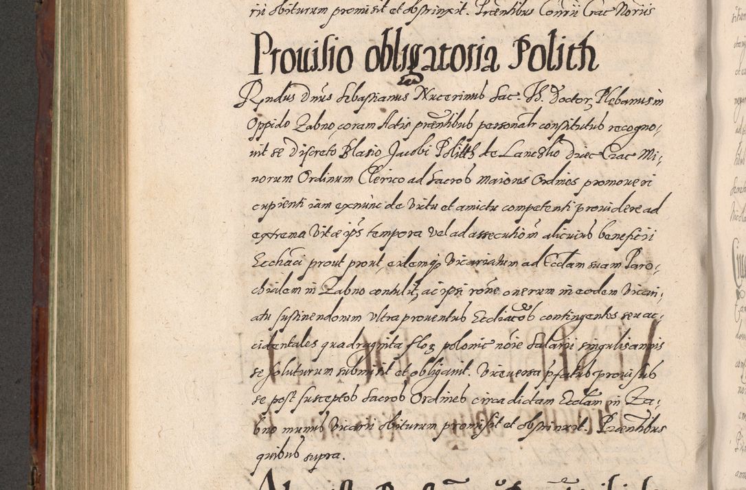 Zdjęcie nr 580 dla obiektu archiwalnego: Acta actorum causarum sententiarum tam diffinitiuarum quam interloquutorisrum decretorum obligationum quietationum procuratorum constitutionum etc. etc. coram Reverendo Domino Paulo Dembski Dei et Apostolice Sedis Gratia Episcopalo Dicensis Suffraganeo Canonico Vicario in Spiritualibus et Officiali Generali Cracoviensis ad Annum Domini Millesimum Sexcentesimum Undecimum cuius indictio octava pontificatus Sanctissimi Domini Nostri Domini Pauli Divina Providentia Papae Vti foeliciter continuantur