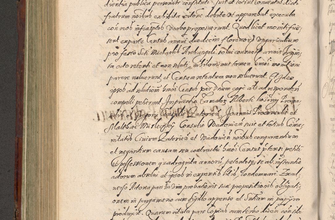 Zdjęcie nr 566 dla obiektu archiwalnego: Acta actorum causarum sententiarum tam diffinitiuarum quam interloquutorisrum decretorum obligationum quietationum procuratorum constitutionum etc. etc. coram Reverendo Domino Paulo Dembski Dei et Apostolice Sedis Gratia Episcopalo Dicensis Suffraganeo Canonico Vicario in Spiritualibus et Officiali Generali Cracoviensis ad Annum Domini Millesimum Sexcentesimum Undecimum cuius indictio octava pontificatus Sanctissimi Domini Nostri Domini Pauli Divina Providentia Papae Vti foeliciter continuantur