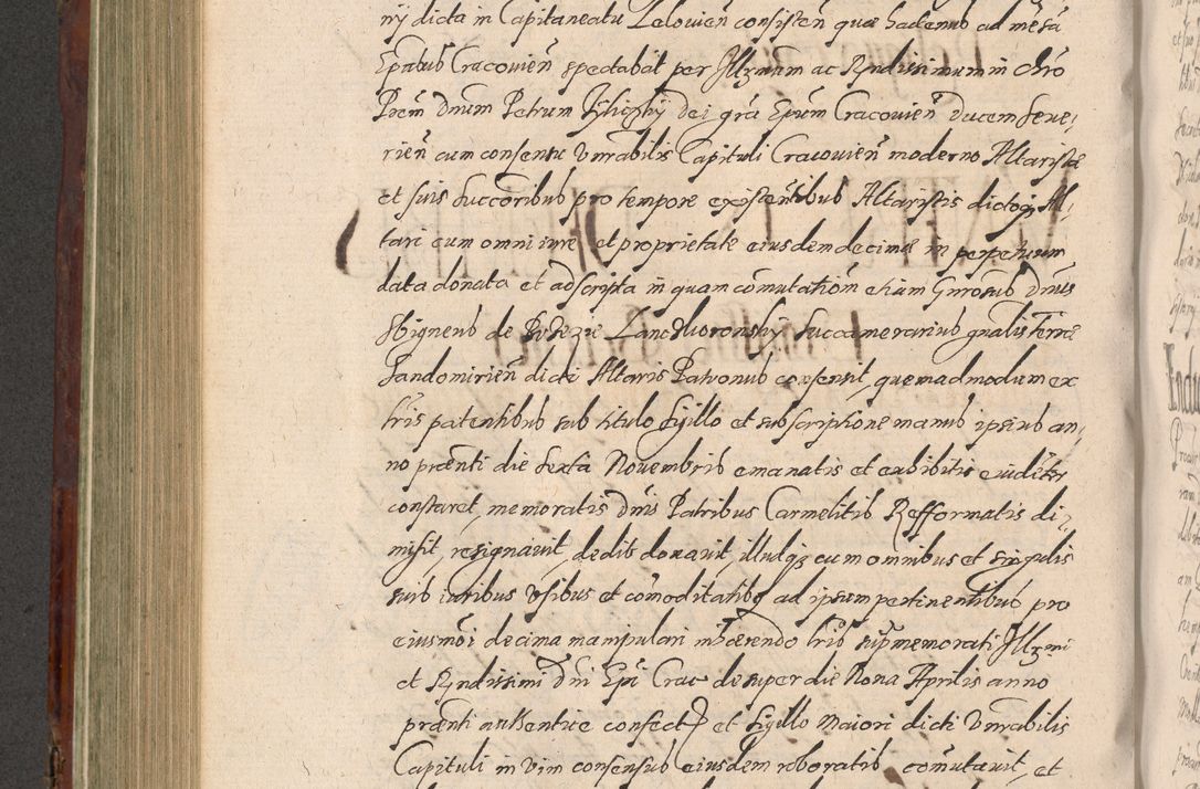 Zdjęcie nr 564 dla obiektu archiwalnego: Acta actorum causarum sententiarum tam diffinitiuarum quam interloquutorisrum decretorum obligationum quietationum procuratorum constitutionum etc. etc. coram Reverendo Domino Paulo Dembski Dei et Apostolice Sedis Gratia Episcopalo Dicensis Suffraganeo Canonico Vicario in Spiritualibus et Officiali Generali Cracoviensis ad Annum Domini Millesimum Sexcentesimum Undecimum cuius indictio octava pontificatus Sanctissimi Domini Nostri Domini Pauli Divina Providentia Papae Vti foeliciter continuantur
