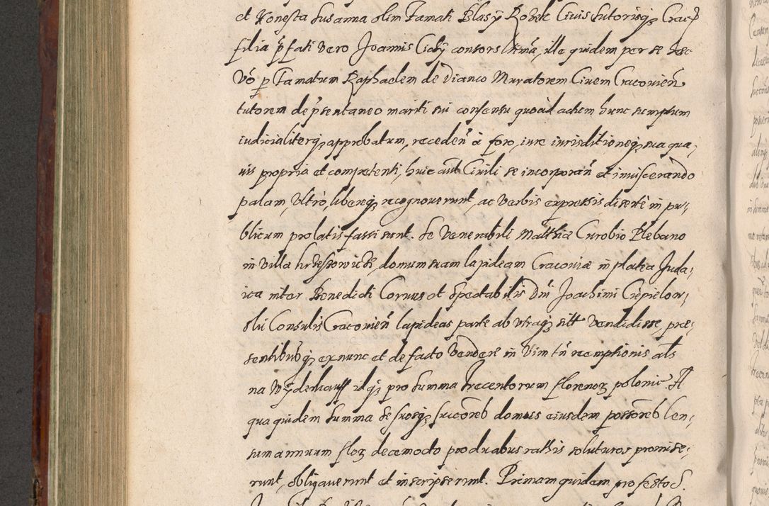 Zdjęcie nr 556 dla obiektu archiwalnego: Acta actorum causarum sententiarum tam diffinitiuarum quam interloquutorisrum decretorum obligationum quietationum procuratorum constitutionum etc. etc. coram Reverendo Domino Paulo Dembski Dei et Apostolice Sedis Gratia Episcopalo Dicensis Suffraganeo Canonico Vicario in Spiritualibus et Officiali Generali Cracoviensis ad Annum Domini Millesimum Sexcentesimum Undecimum cuius indictio octava pontificatus Sanctissimi Domini Nostri Domini Pauli Divina Providentia Papae Vti foeliciter continuantur