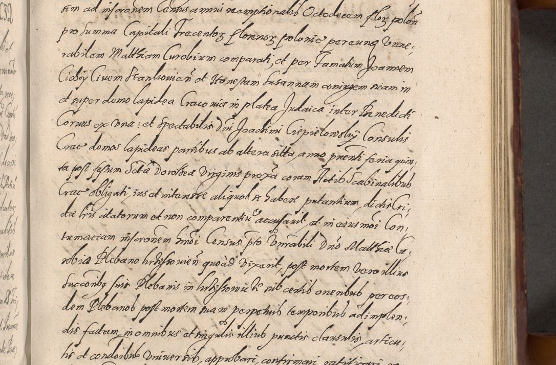 Zdjęcie nr 555 dla obiektu archiwalnego: Acta actorum causarum sententiarum tam diffinitiuarum quam interloquutorisrum decretorum obligationum quietationum procuratorum constitutionum etc. etc. coram Reverendo Domino Paulo Dembski Dei et Apostolice Sedis Gratia Episcopalo Dicensis Suffraganeo Canonico Vicario in Spiritualibus et Officiali Generali Cracoviensis ad Annum Domini Millesimum Sexcentesimum Undecimum cuius indictio octava pontificatus Sanctissimi Domini Nostri Domini Pauli Divina Providentia Papae Vti foeliciter continuantur