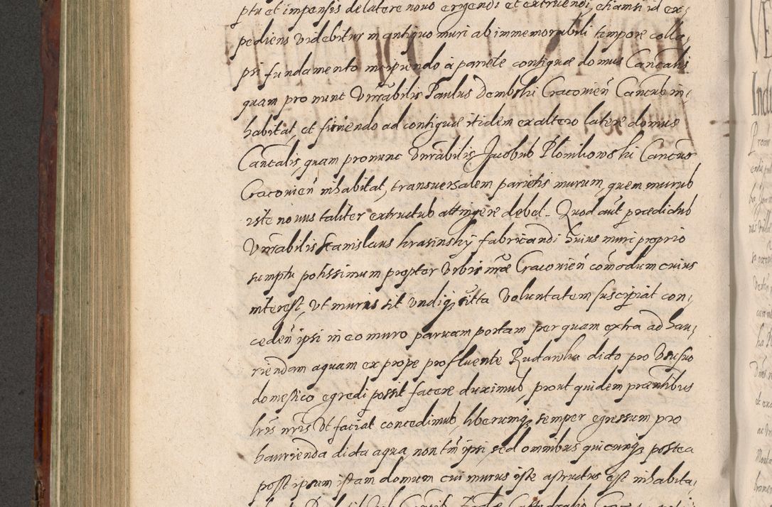 Zdjęcie nr 550 dla obiektu archiwalnego: Acta actorum causarum sententiarum tam diffinitiuarum quam interloquutorisrum decretorum obligationum quietationum procuratorum constitutionum etc. etc. coram Reverendo Domino Paulo Dembski Dei et Apostolice Sedis Gratia Episcopalo Dicensis Suffraganeo Canonico Vicario in Spiritualibus et Officiali Generali Cracoviensis ad Annum Domini Millesimum Sexcentesimum Undecimum cuius indictio octava pontificatus Sanctissimi Domini Nostri Domini Pauli Divina Providentia Papae Vti foeliciter continuantur