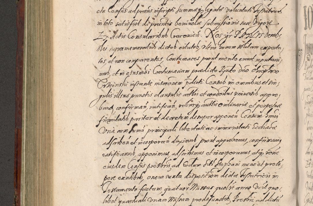 Zdjęcie nr 548 dla obiektu archiwalnego: Acta actorum causarum sententiarum tam diffinitiuarum quam interloquutorisrum decretorum obligationum quietationum procuratorum constitutionum etc. etc. coram Reverendo Domino Paulo Dembski Dei et Apostolice Sedis Gratia Episcopalo Dicensis Suffraganeo Canonico Vicario in Spiritualibus et Officiali Generali Cracoviensis ad Annum Domini Millesimum Sexcentesimum Undecimum cuius indictio octava pontificatus Sanctissimi Domini Nostri Domini Pauli Divina Providentia Papae Vti foeliciter continuantur