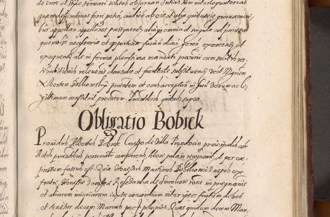 Zdjęcie nr 543 dla obiektu archiwalnego: Acta actorum causarum sententiarum tam diffinitiuarum quam interloquutorisrum decretorum obligationum quietationum procuratorum constitutionum etc. etc. coram Reverendo Domino Paulo Dembski Dei et Apostolice Sedis Gratia Episcopalo Dicensis Suffraganeo Canonico Vicario in Spiritualibus et Officiali Generali Cracoviensis ad Annum Domini Millesimum Sexcentesimum Undecimum cuius indictio octava pontificatus Sanctissimi Domini Nostri Domini Pauli Divina Providentia Papae Vti foeliciter continuantur
