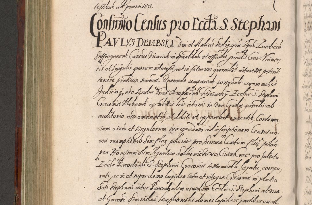 Zdjęcie nr 544 dla obiektu archiwalnego: Acta actorum causarum sententiarum tam diffinitiuarum quam interloquutorisrum decretorum obligationum quietationum procuratorum constitutionum etc. etc. coram Reverendo Domino Paulo Dembski Dei et Apostolice Sedis Gratia Episcopalo Dicensis Suffraganeo Canonico Vicario in Spiritualibus et Officiali Generali Cracoviensis ad Annum Domini Millesimum Sexcentesimum Undecimum cuius indictio octava pontificatus Sanctissimi Domini Nostri Domini Pauli Divina Providentia Papae Vti foeliciter continuantur