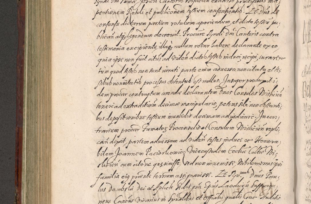 Zdjęcie nr 536 dla obiektu archiwalnego: Acta actorum causarum sententiarum tam diffinitiuarum quam interloquutorisrum decretorum obligationum quietationum procuratorum constitutionum etc. etc. coram Reverendo Domino Paulo Dembski Dei et Apostolice Sedis Gratia Episcopalo Dicensis Suffraganeo Canonico Vicario in Spiritualibus et Officiali Generali Cracoviensis ad Annum Domini Millesimum Sexcentesimum Undecimum cuius indictio octava pontificatus Sanctissimi Domini Nostri Domini Pauli Divina Providentia Papae Vti foeliciter continuantur
