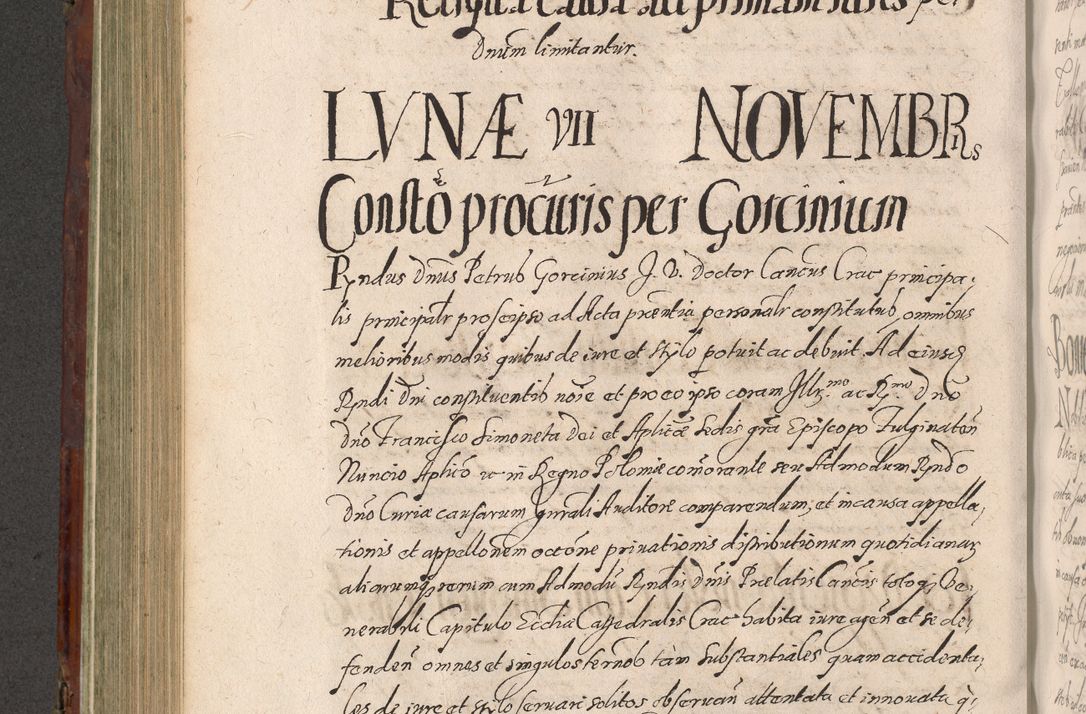 Zdjęcie nr 522 dla obiektu archiwalnego: Acta actorum causarum sententiarum tam diffinitiuarum quam interloquutorisrum decretorum obligationum quietationum procuratorum constitutionum etc. etc. coram Reverendo Domino Paulo Dembski Dei et Apostolice Sedis Gratia Episcopalo Dicensis Suffraganeo Canonico Vicario in Spiritualibus et Officiali Generali Cracoviensis ad Annum Domini Millesimum Sexcentesimum Undecimum cuius indictio octava pontificatus Sanctissimi Domini Nostri Domini Pauli Divina Providentia Papae Vti foeliciter continuantur